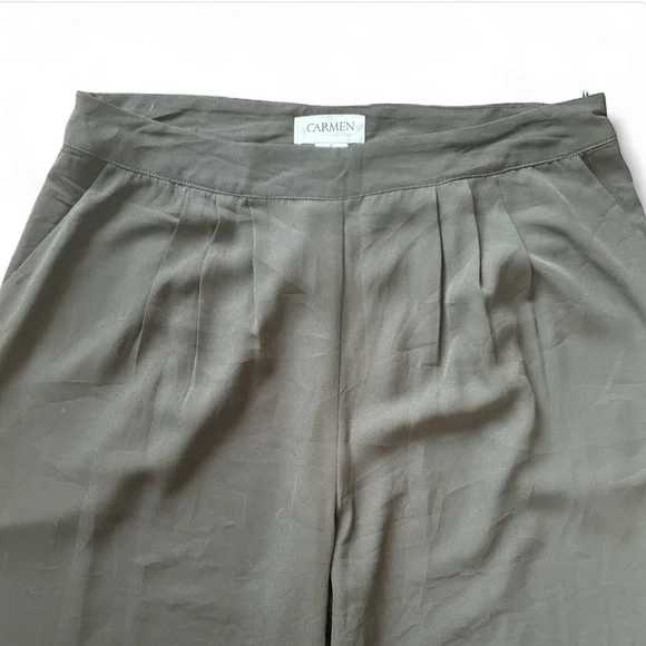 CARMEN MARC VALVO Black Wide Leg pants size 8 - Picture 5 of 7